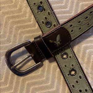 Leather belt